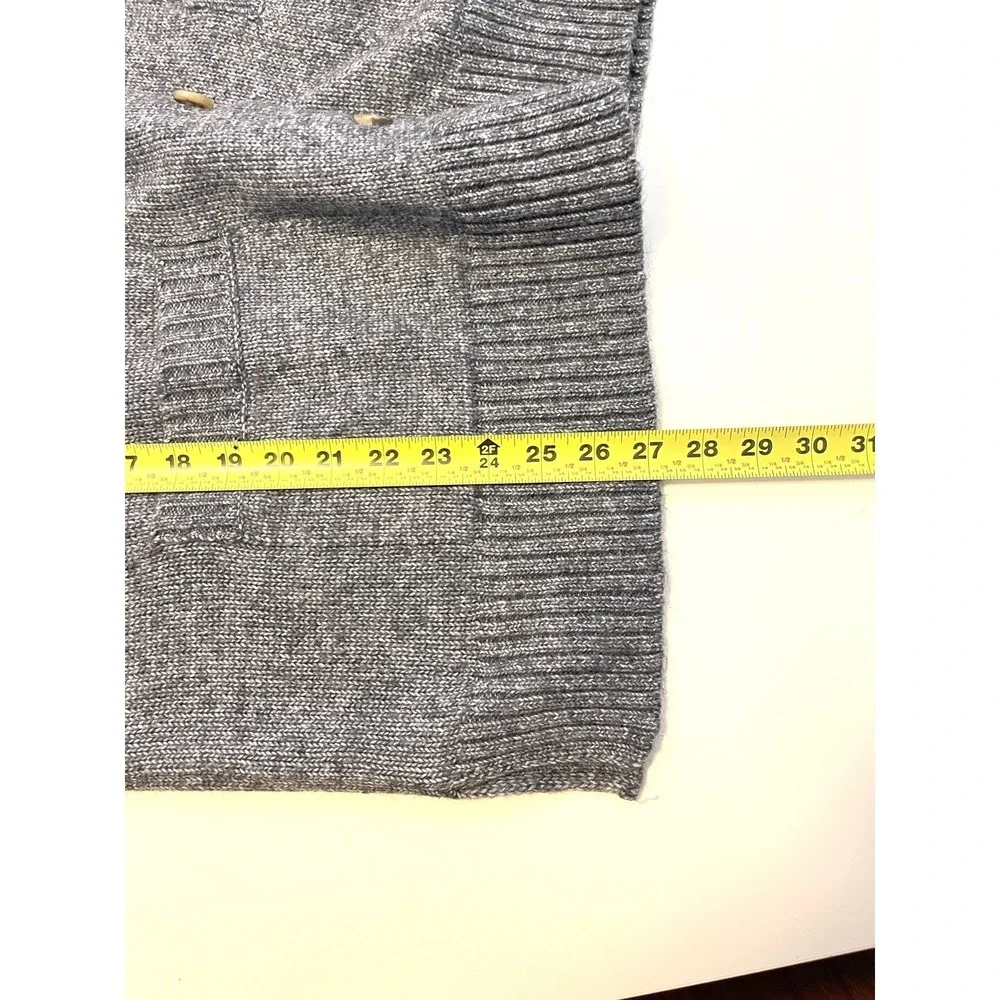 Ella Moss Womens Button Up Cardigan Sweater Size XL Gray Cozy Lounge Relaxed
